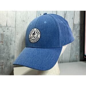 Eagle Pass Golf Course Hat Pukka Blue Strapback Adjustable Golf Cap